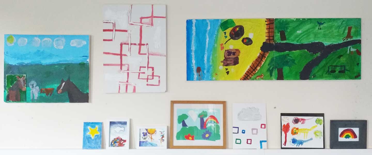 The big art club exhibition at Churchill School